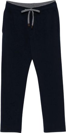 Fedeli Gebreide joggingbroek - Heren - Sweatpants - Blauw - 2XL - Broeken