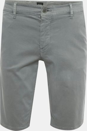 HUGO BOSS Boss By Hugo Boss Grey Cotton Slim Fit Shorts