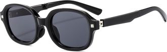 Generic Mens Vacation Sports Sunglasses Outdoor Women Driving(Black)