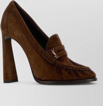 Saint Laurent le loafers pumps suede finish loafer style