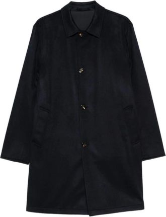 Kired Peak Coat - Heren - Mantel - Blauw - 2XL - Kasjmier - Jassen