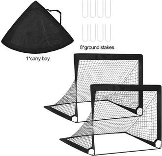 Gabrielle Juego De 2 Porter&iacute;as De F&uacute;tbol Desplegables Para Ni&ntilde;os (con Bolsa De Transporte)