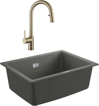 GROHE Fregadero Compuesto Grohe K700u + Mezclador Ceramia Timeless (g31655tml2bg-set)