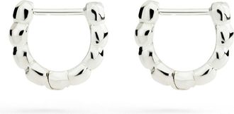 Dodo ORECCHINI HOOP GRANELLI ARGENTO