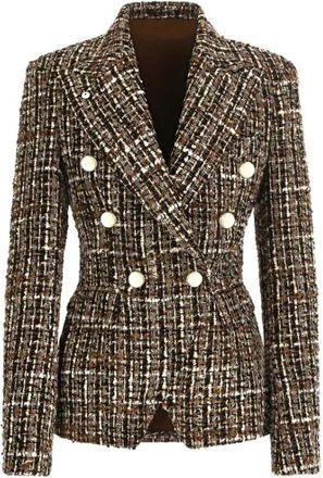 L.B.M. 1911 Ilaria Jacket - Dames - Blazers - Bruin - S - Katoen - Jassen