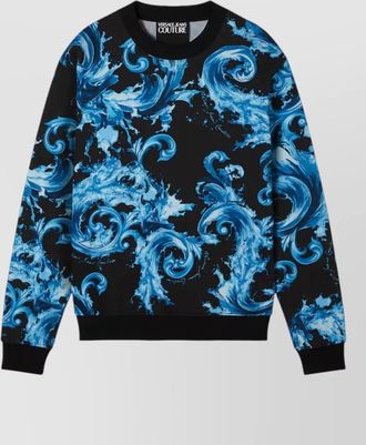 Versace Jeans Couture sweatshirt allover print crew neck long sleeves