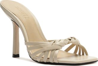 Schutz Tara Leather Mule in Sugar at Nordstrom, Size 10.5