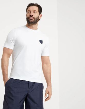 Brunello Cucinelli Bicolor Polyester Mens T-Shirt