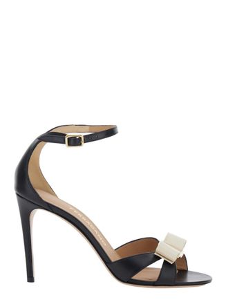 Ferragamo Black Ankle-strap Heels