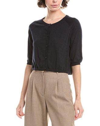 Max Mara S Max Mara Clima Wool Shoulder Wrap Cardigan