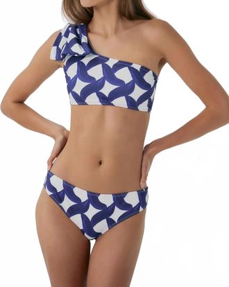 Hutch Betsy Bikini Bottom In Brushstroke Diamond Geo