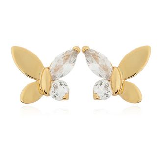 Kate Spade New York Social Butterfly Studs - Dames - Oorbellen - Geel - ONE Size - Accessoires