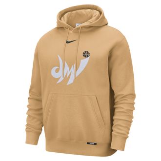 Nike Washington Wizards City Edition Nike Mens Club Hoodie in Brown | HQ9139-714