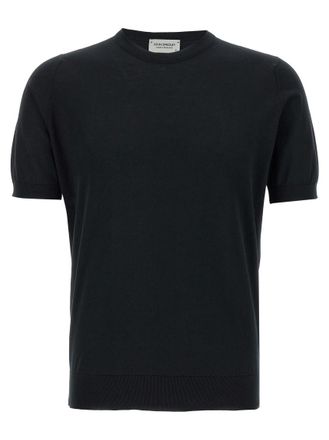 John Smedley Black Kempton T-Shirt