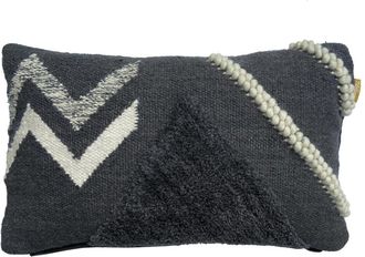 Malagoon Coj&iacute;n Milagro en lana acogedor gris 35x60