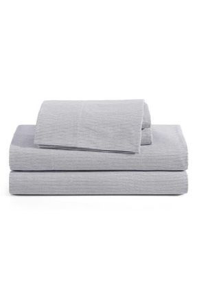 Tommy Hilfiger Ithaca Stripe Cotton Percale Sheet Set in Navy Blue at Nordstrom, Size Twin Xl