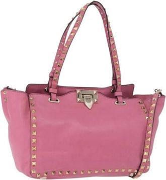 Valentino Pre-owned Vintage Tote Bag - Dames - Vintage Handtas - Roze - ONE Size - Leer - Vintage