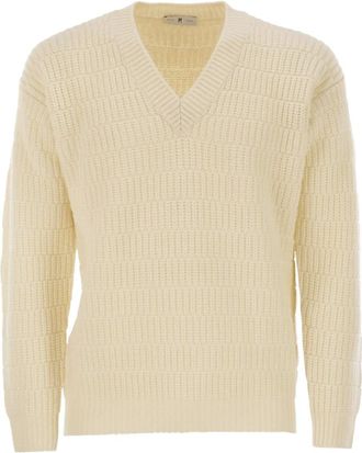 Pantaloni Torino Maglione con scollo a V - Toni neutri