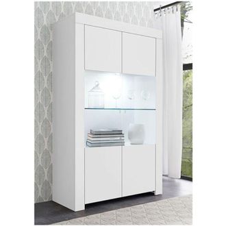 Homemania Credenza a 2 ante in vetro senza illuminazione H186 cm - Firenze