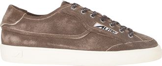 Autry White Windscape Low Suede-Accented Leather Sneakers