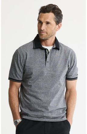 J.A.C.H.S. Luxe Brushed Knit Polo in Black at Nordstrom, Size Xx-Large