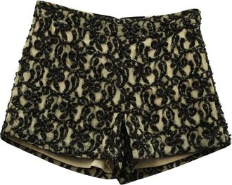 Alice & Olivia Shortrs met kant - Beige