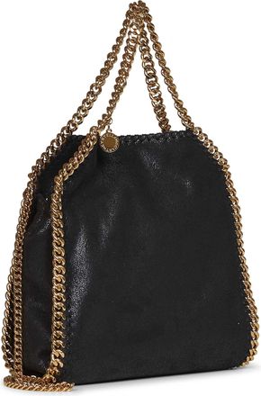 Stella McCartney Womens Tote Bag Falabella Mini Black Polyester Shoulder