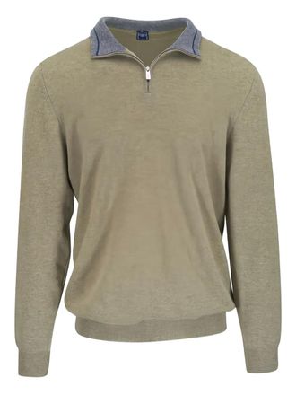 Fedeli Poloshirt met ritskraag - Groen