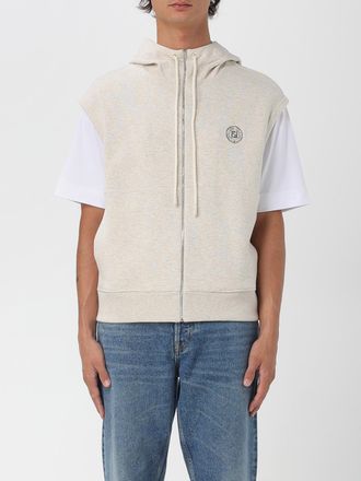 Fendi Felpa smanicata Fendi in cotone con logo