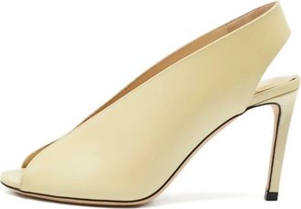 Jimmy Choo London Pumps in pelle con cinturino posteriore - Giallo