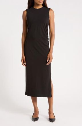 Frame Denim Cotton T-Shirt Dress in Black at Nordstrom Rack, Size X-Small