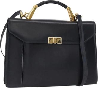 Bally Pre-owned Handbags, female, Blue, Size: ONE SIZE Pre-owned Leather Handbag