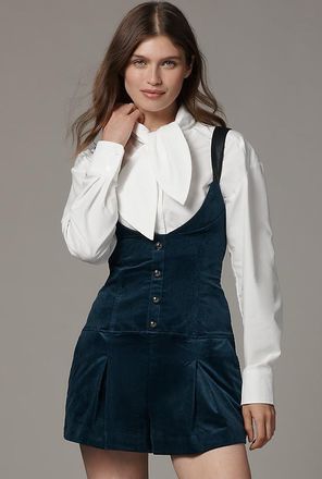 Maeve Corduroy Suspender Romper