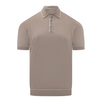 FILIPPO DE LAURENTIIS Polo Shirts, male, Brown, Size: 2XL Polo MC Profili