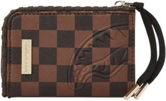 Sprayground Reli&euml;f Check Wallet Multicolor Haai - Dames - Portefeuilles - Veelkleurig - ONE Size - Accessoires