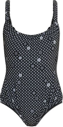 Maison Margiela Badpak met bloemenprint - Dames - Badpakken - Zwart - S - Badmode