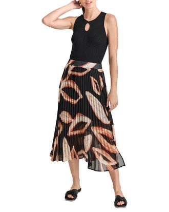 DKNY Chiffon Printed Top