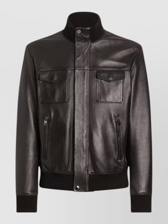 Dolce & Gabbana lambskin bomber jacket