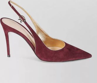 Gianvito Rossi g95532 nappa silk slingback pumps