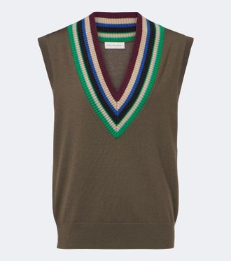 Dries Van Noten Virgin wool sweater vest