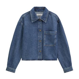 Marc O'Polo Dames, Blouses & Shirts, Blauw, Maat: XL Denim