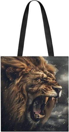 Generic Animal Lion 3D Print Tote Bag for Women Men Shoulder Bags Purses Pouch Handbags