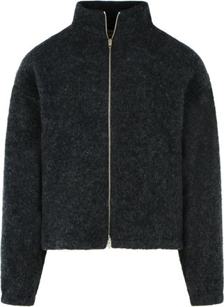 Jil Sander Lava Stone Wool Fleece Sweatshirt