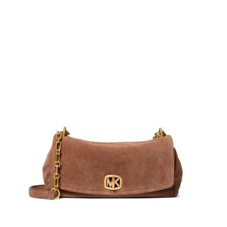 Michael Kors Borsa a spalla convertibile piccola Bryant in camoscio - - Bags - Donna - Marrone - ONE SIZE
