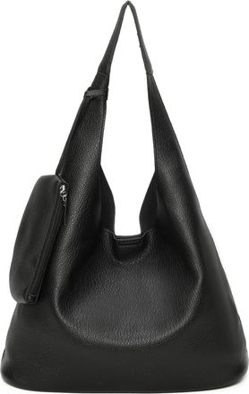 Generic Luxury Womens Hobo Handbag, Faux Leather Shoulder Bag with Multiple Compartments, Large Capacity Tote, 46 x 37 x 14 cm (Black)