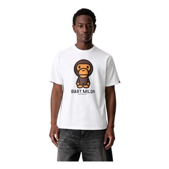 A Bathing Ape A Bathing Ape, Heren, Tops, Wit, Maat: XL Katoen