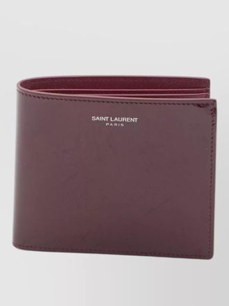 Saint Laurent paris east west leather bifold wallet