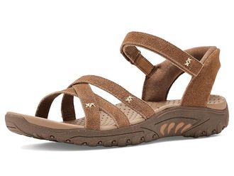 Skechers Reggae - Natural Poise Hands Free Slip-Ins Womens Sandals Tan : 8.5 B - Medium, Suede