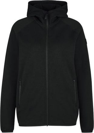 Stoic MerinoFleece335 MMXX. Lulea Zip Hoody Fleecejacke für Damen | schwarz