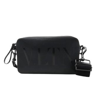 Valentino Pre-owned Cross Body Bags, female, Black, Size: ONE SIZE Pre-owned Vltn Shoulder Bag